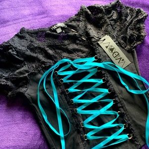 Dolls Kill Widow Corset Top